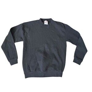 VTG Jerzees Sweatshirt Size L Kids Faded Black Streetwear